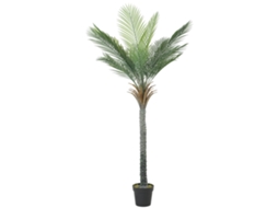 Planta Artificial Decorativa 180 Cm Palmeira Artificial Com Vaso E Folhas Para Interior Verde