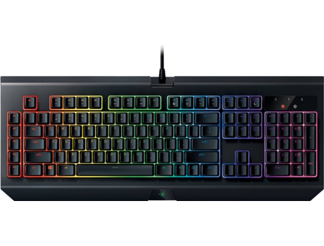 Teclado Gaming RAZER Blackwidow Chroma V2 em Preto — Com fio USB | Mecânico | Layout US | Switch Amarelo | Iluminado