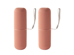 2 Unidades de Caixa de Plástico para Pasta de Dente ALLINLESS