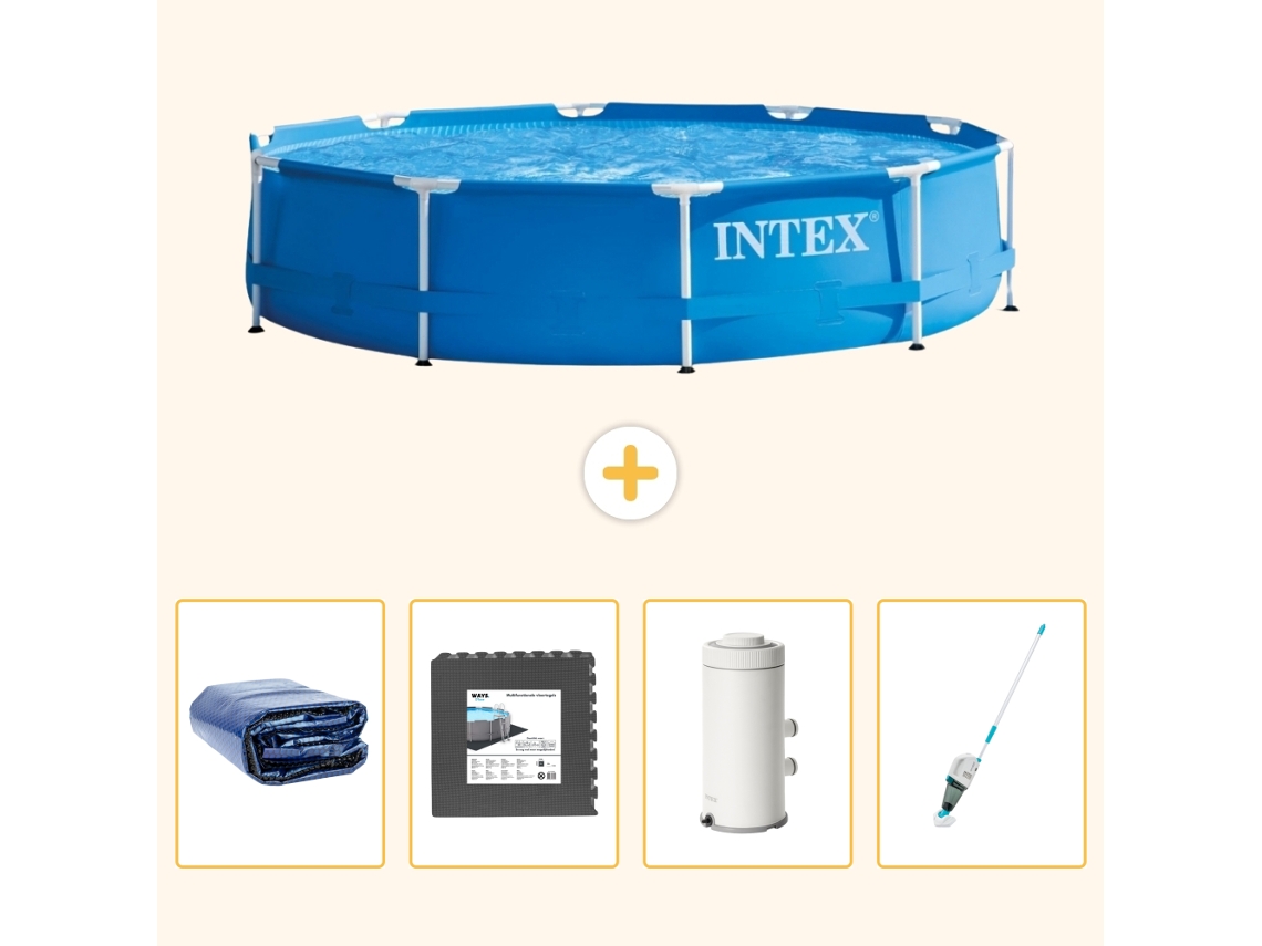 Intex Piscina Com Estrutura Redonda - 366x76 Cm - 5-peças S141