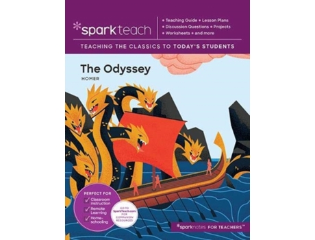 Livro The Odyssey de Sparknotes (Inglês)