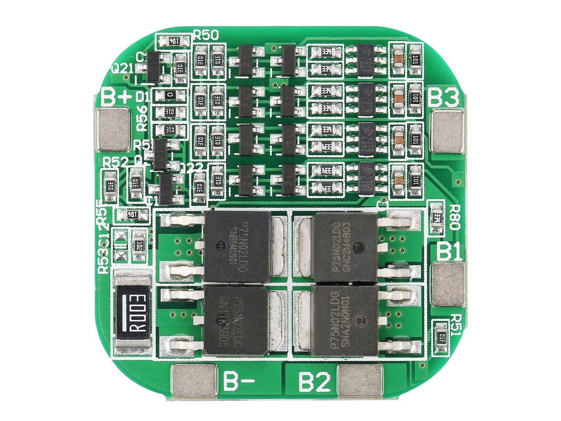 Placa de Proteção da Bateria Life Lfp 4s 12v 20a Bms Pcb para Baterias 18650