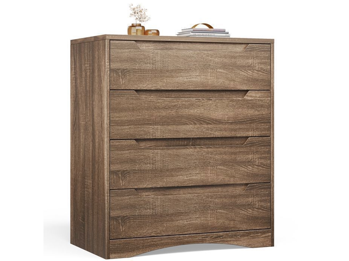 Cômoda 4 Gavetas - Bealife - Cômoda De Quarto - Marrom - 71 X 41 X 82 Cm
