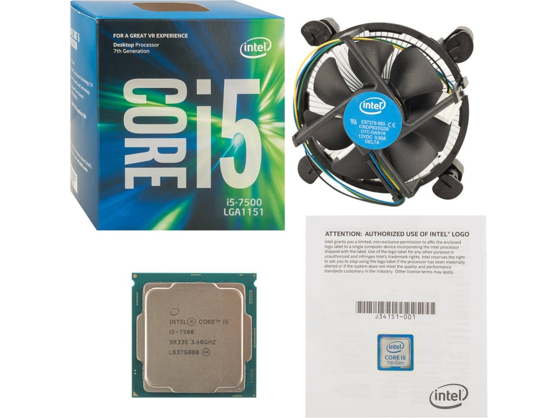 Processador INTEL-Core i5-7500 (Socket LGA1151 - Quad-Core - 3.4 GHz ...