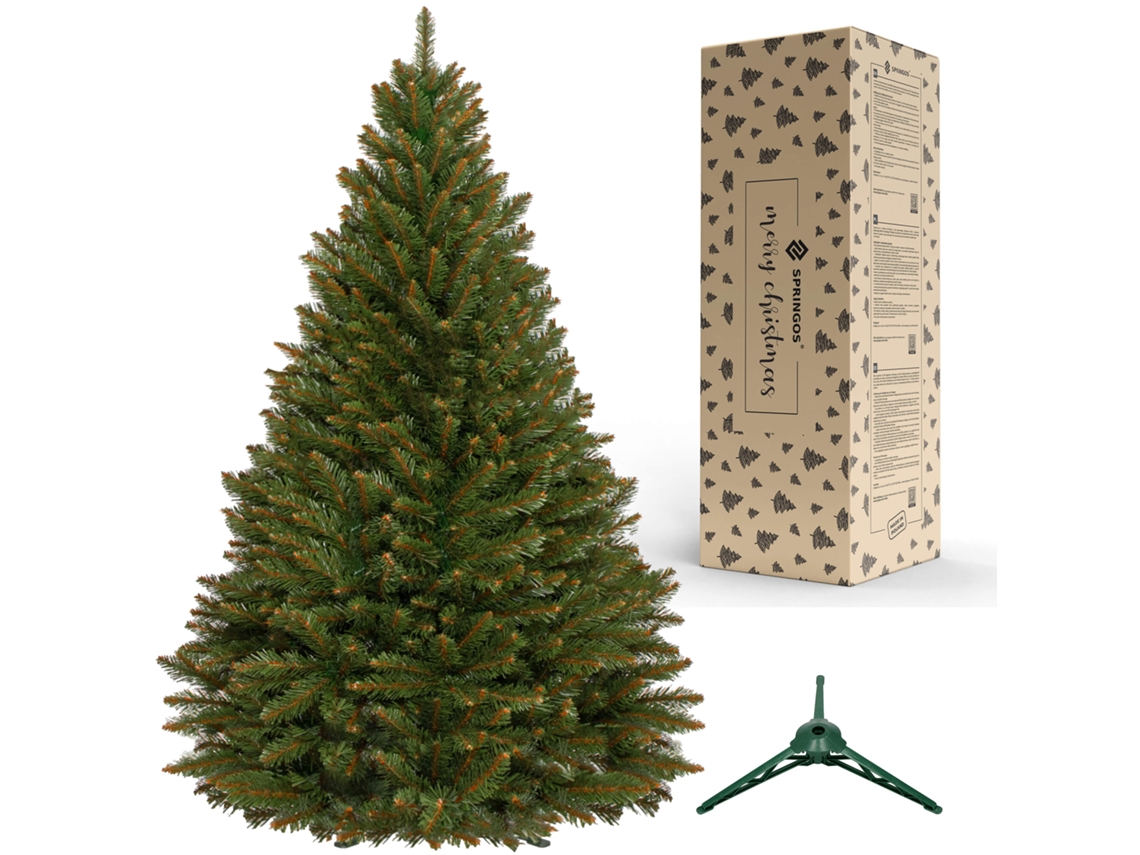 Árvore de Natal Artificial Fichte Do Cáucaso 120 Cm com Suporte SPRINGOS