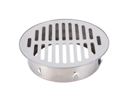 Sifão De Aço Inoxidável Para Banheiro E Cozinha,tampa Anti Entupimento Com Grade Redonda,dreno Para Varanda,160mm Boca Plana Btforus
