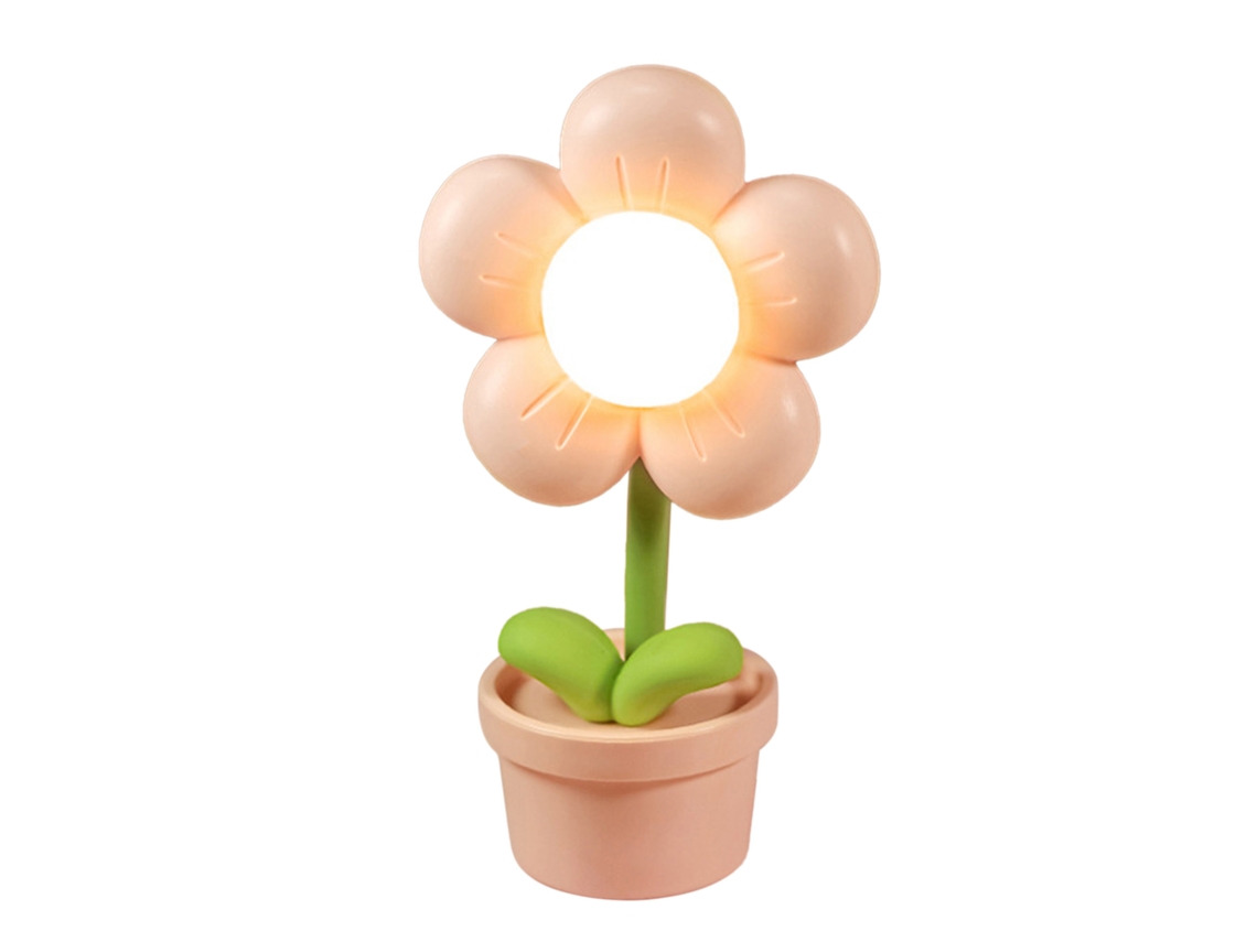 Lâmpada de Noite Mini Flor Cute Decorativa Led para Quarto