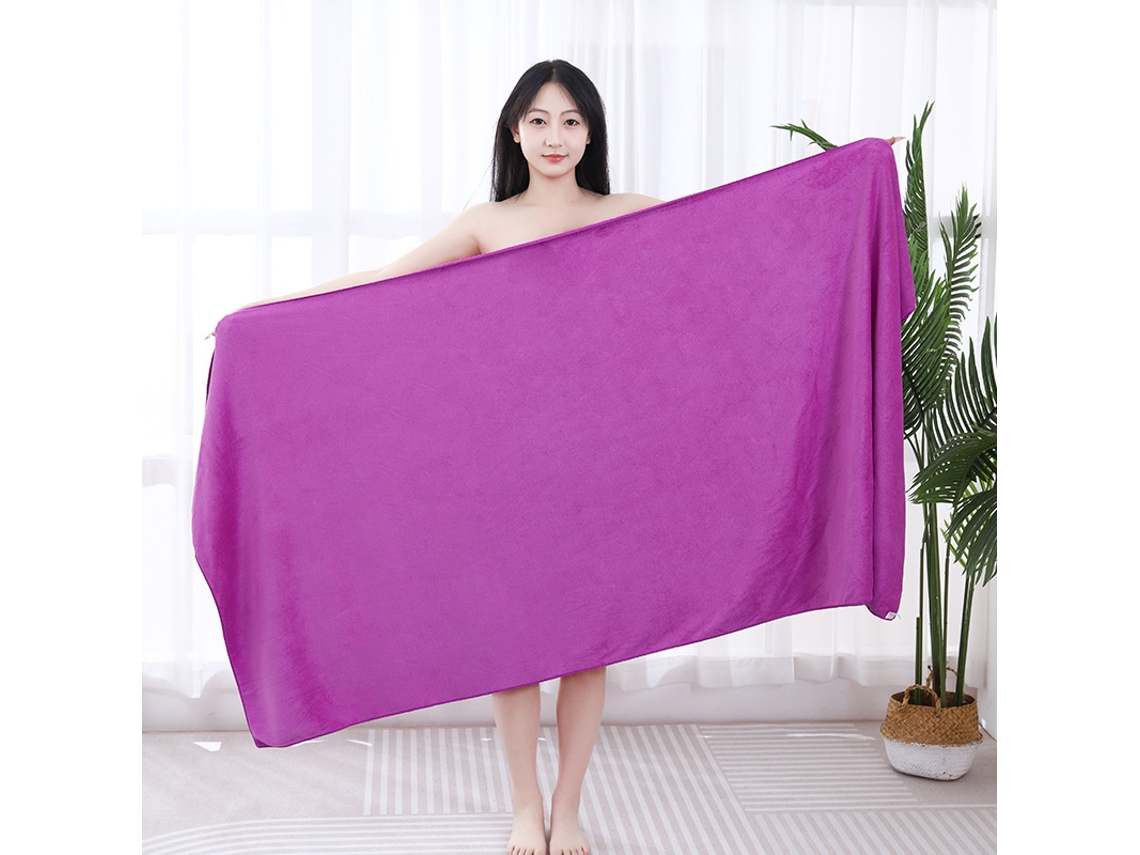 Toalhas De Banho Em Algodão 80x180cm Jumbo Extra Grandes macias, Absorventes, Espessas, Qualidade De Hotel De Luxo Roxo Hexinyigjly