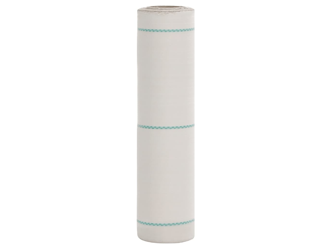 Vidaxl Tela Para Ervas Daninhas 0,5x100 M Pp Branco