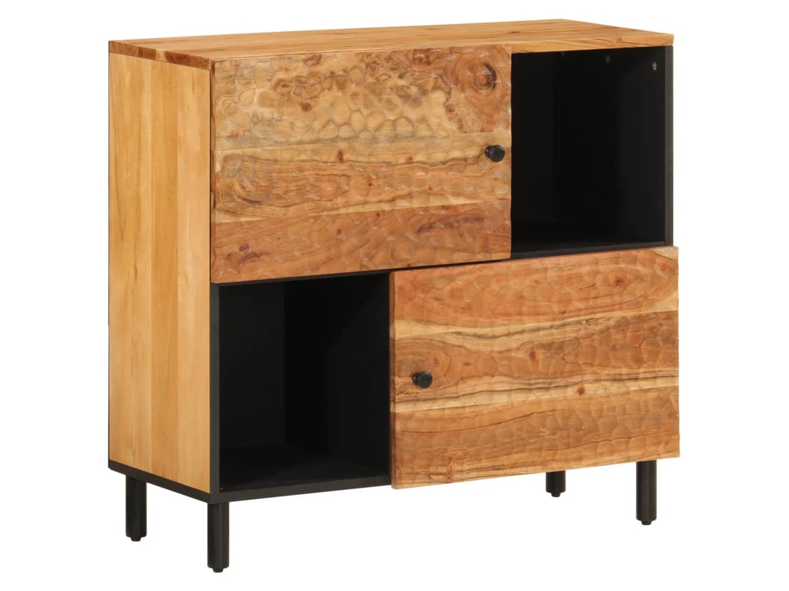 Side Cabinet, Side Cabinets Vidaxl Marrom Madeira De Acácia (n/a)