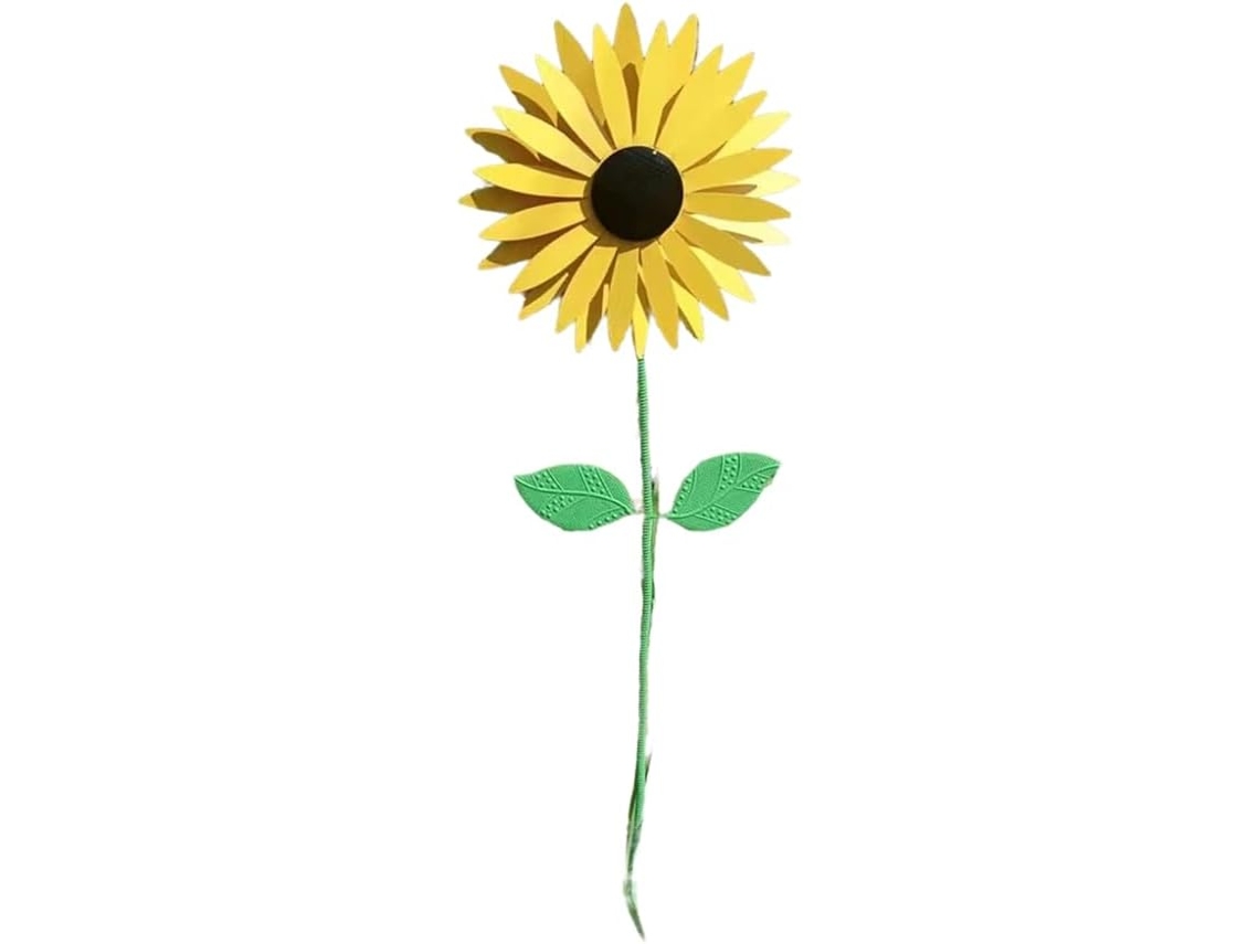Moinho De Girassóis De Metal 75cm/29,5in Para Jardim, Quintal E Gramado Estilo Vintage Gokoco