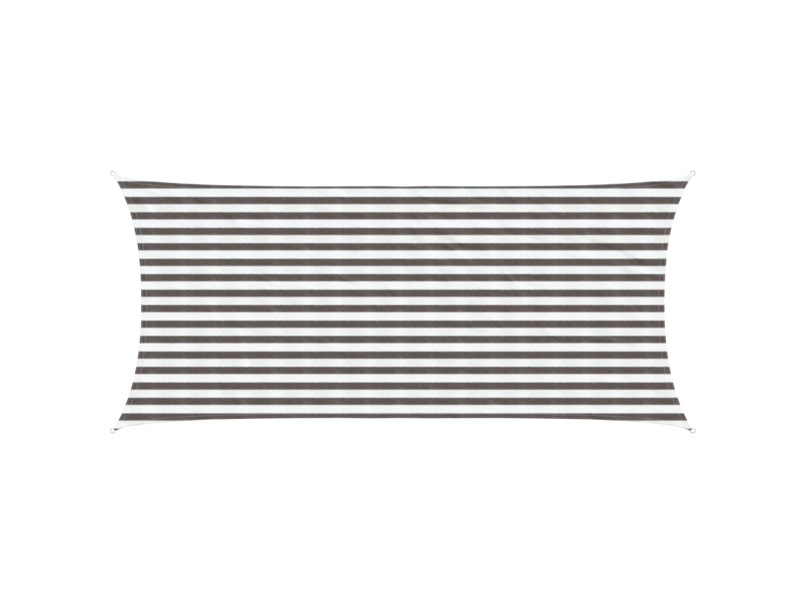 Conjunto 1 Vela De Sombra Vidaxl Cinzento-claro Polietileno De Alta Densidade (2 X 5 M)