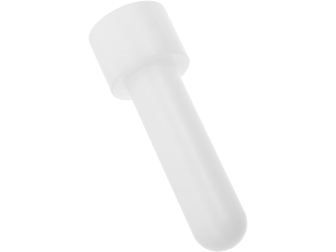 Prensa Redonda Para Tortas Com Cabo, Silicone Branco, 1 Peça