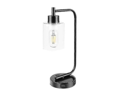 Lâmpada De Mesa E26 Com 2 Portos Usb Plugue Americano Quarto Escritório