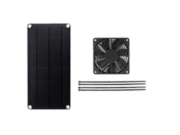 Exaustor De Painel Solar De 10 W E 12 V Para Escritório, Área Externa, Galinheiro, Estufa, Painel Solar À Prova Dágua Olysi Shop