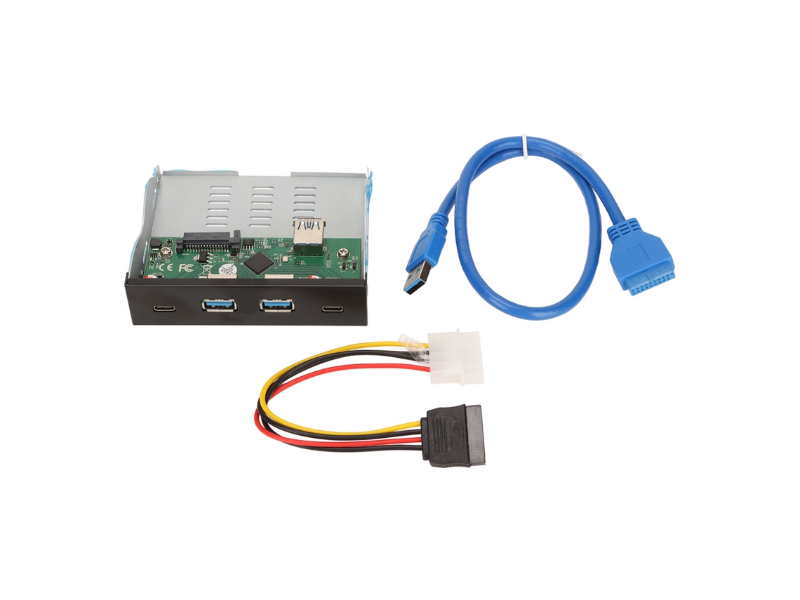 Hub De Painel Frontal Usb 3.1 Com 4 Portas Downstream E 1 Upstream Para Pc De Mesa Brilvibera
