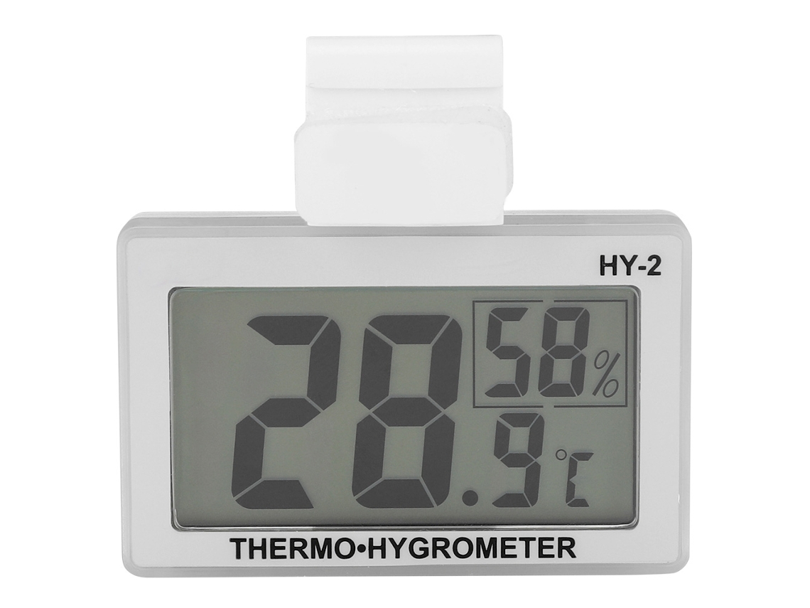Termômetro Digital de Temperatura e Umidade para Aquário, Casa, Ambiente Interno e Externo | S/MARCA