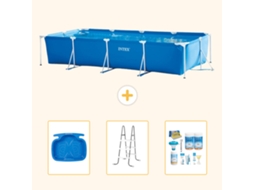 Intex Piscina Com Estrutura Retangular - 450x220x84 Cm - 4-peças S22363