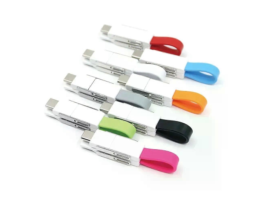 Cabo De Carregamento Multifuncional 4 Em 1 Otg Para Celular, Micro Usb E Usb Tipo C De 8 Pinos. Nostalgia88