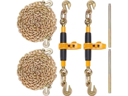 Conjunto De Esticadores De Corrente Com Catraca 3/8 1/2 Para Transporte Pesado Tekmaquinas