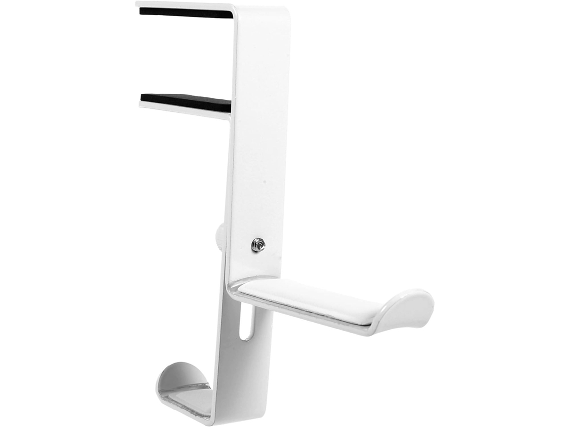 Suporte Para Fones De Ouvido Tidtaleo Em Metal Branco, Resistente E Portátil, Com Gancho Ajustável Para Usar