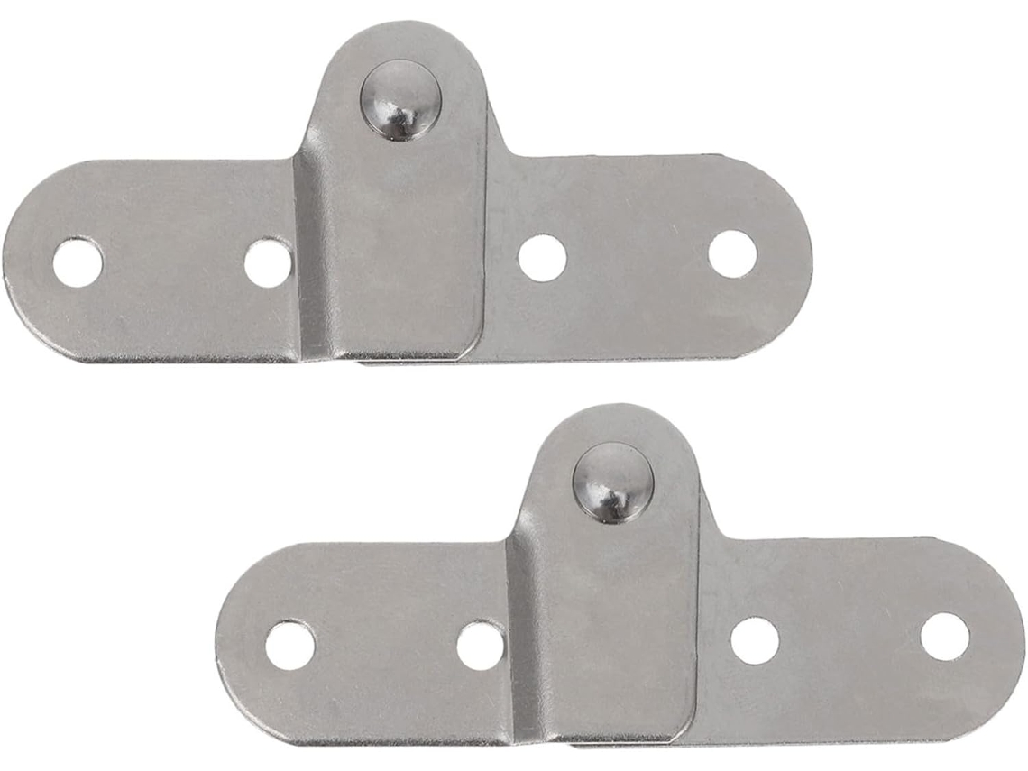 Nuobesty 2 Peças Dobradiças Ajustáveis Para Escada Dobrável, Para Mesas E Móveis Dobráveis, Em Ferro Com Funcionamento