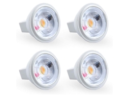 Lâmpada LED MR11 Gu4 3W 3000K Branco Quente 12V Pack de 4 Nova Line
