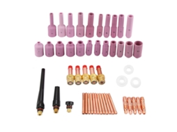 50pcs/conjunto Accesorios Consumíveis Para Soplete Tig Série Wp-17/18/26 Boquilla Gas Peças De Soplete De Soldadura