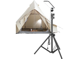 Lanterna Telescópica Para Camping, Luz Telescópica Para Churrasco Com Suporte De Pé Lâmpada Extern Gokoco