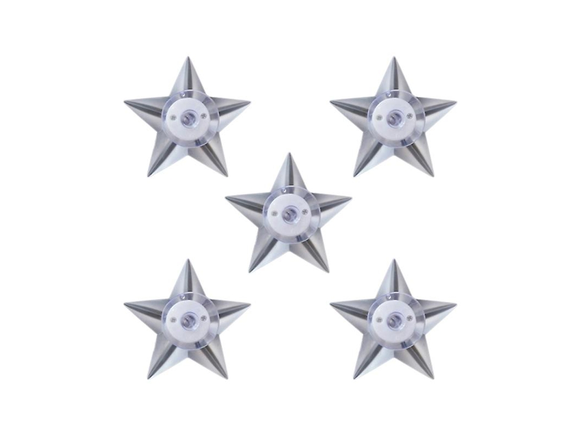 5pcs Luz Led Em Forma De Estrela