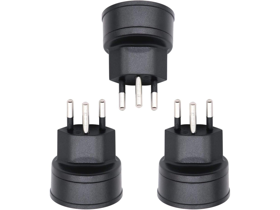 Adaptador Ue Para Suíça/ Liechtenstein De 2 Pinos De/fr/it/es 3 Pi