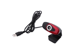 Webcam Usb 2.0 Para Pc Com Web Camera Flexível E Autofoco Vermelho
