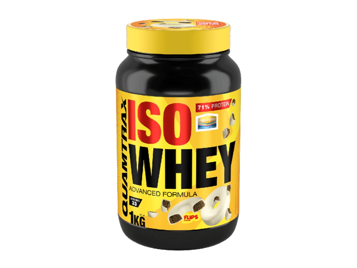 Isowhey 1kg Chocolate Branco com Choco Rings da QUAMTRAX
