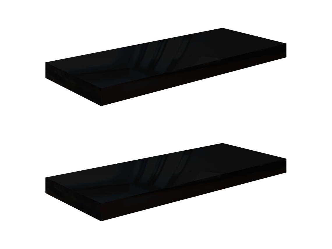 Wall Shelf, Wall Shelves Vidaxl Preto Mdf (60 X 23.5 X 3.8 Cm)