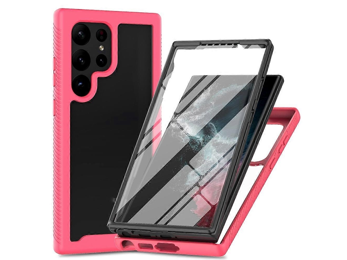 Capa Protetora Transparente De Dupla Camada Integrada Para Samsung Galaxy S23 Ultra 5g (tpu + Pc + Pet).