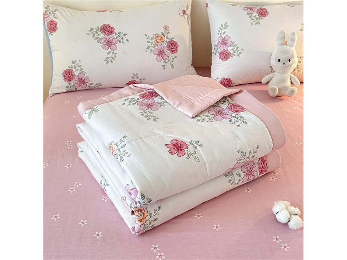 Colcha Acolchoada Fansu Capa de Cama Cobertor para Ar Condicionado Edredom Conjunto 100% Algodão Sofá Elegante