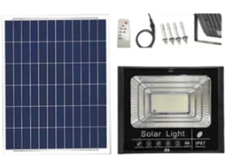 Refletor Solar Solarflood Controllight 114led 65w À Prova Dágua Para Iluminação Pública Externa Com Gokoco