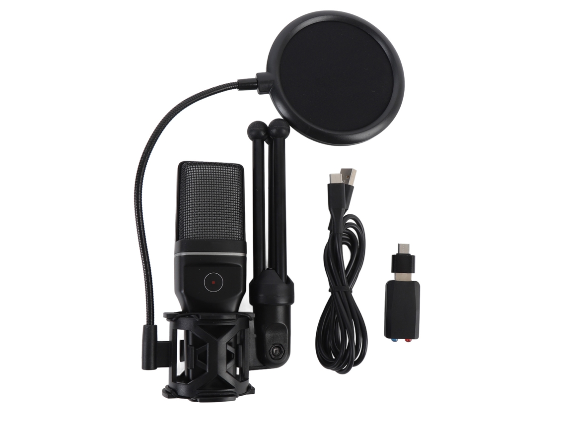 Microfone Para Jogos Sem Fio 2.4g Usb Sem Ruído