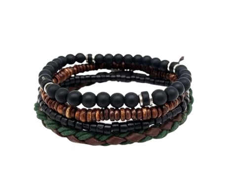 Pulseira ANJU (Couro - Multicor - Ajustável)