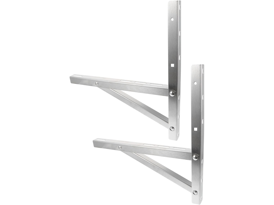 Base Dobrável Triangular Portátil Abaodam Para Ar Condicionado Em Aço Inoxidável, 2 Peças, Ideal Para Janelas E Paredes