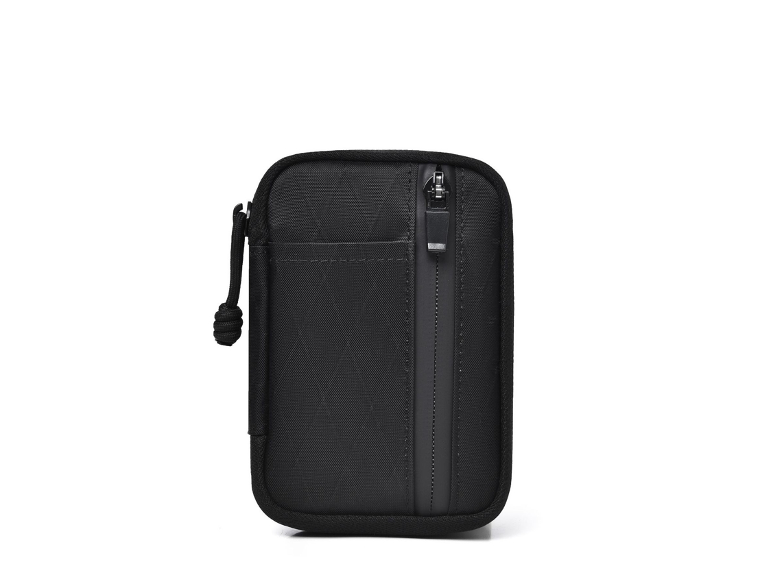 Bolsa Multifuncional Para Organização, Chaveiro E Cartão, Para Fones De Ouvido, Moedas E Chaves De Carro, Preto, 12,5*8,5*2,5cm