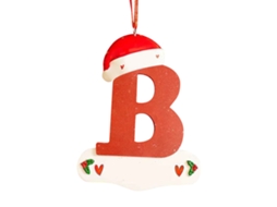Decoração De Natal Personalizada Com Letra B Da Laxiscreed Para A Sua Festa Natalícia