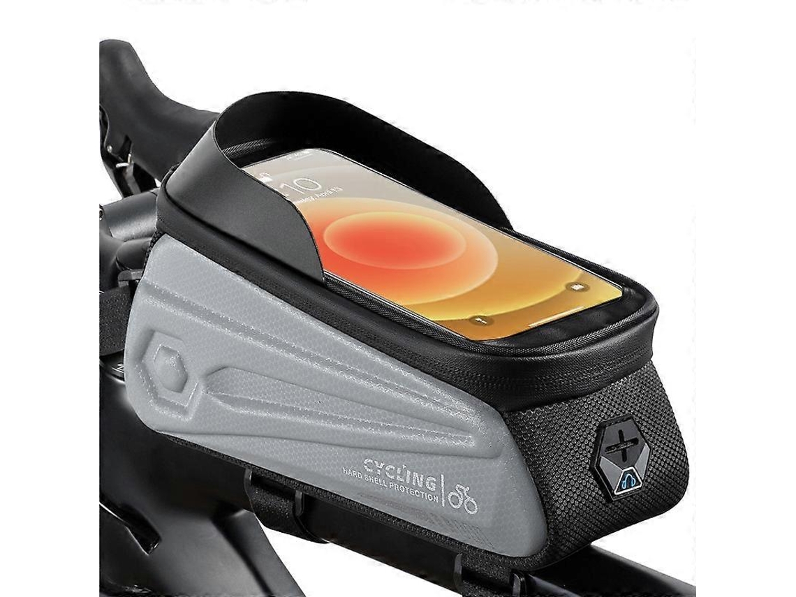 Bolsa Para Bicicleta À Prova Dágua West Biking Yp0707252 Com Tela Sensível Ao Toque De 7,0 Polegadas, Bolsa Frontal Para Mtb Road Slowmoose (cinza)
