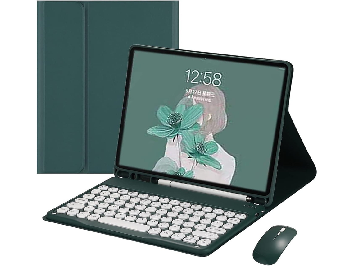 Capa Para Teclado E Mouse, Teclado Retrô Colorido Com Teclas Redondas, Cores Doces E Fofas, Teclado Removível. Everley891