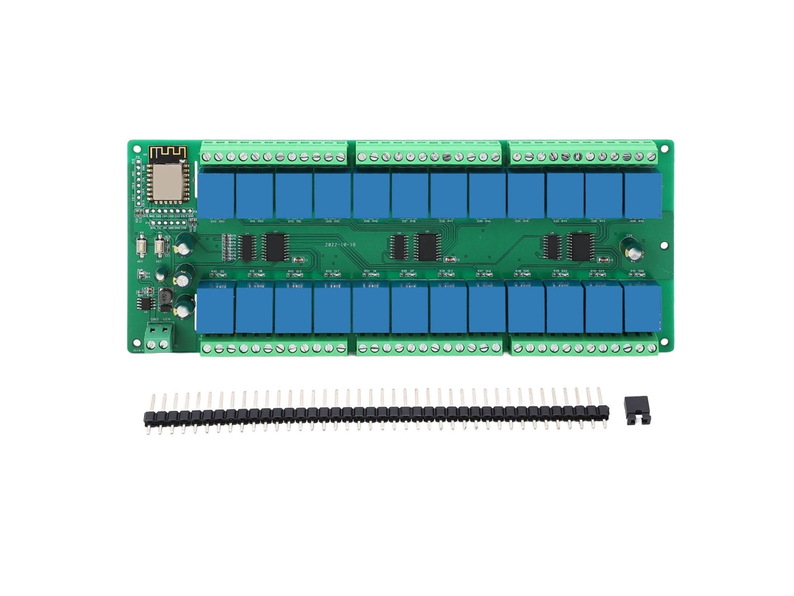 Módulo de Relé de 24 Canales ESP8266 Wifi Control Inalámbrico para Hogar S/MARCA