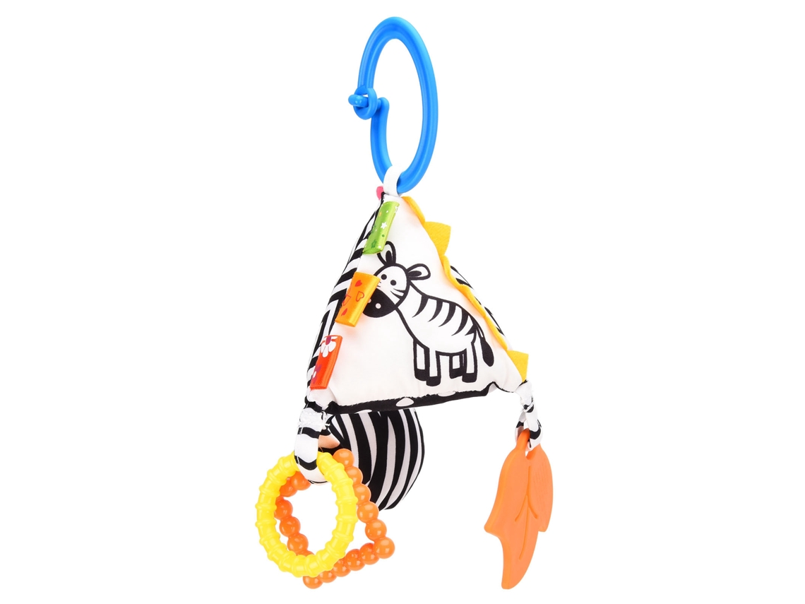 Campanilla Colgante Negra Y Blanca Para Bebé Con Geometría Suave Juguete Plush Rattles Para Recién Nacidos