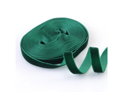 Fita de Veludo Natalina de 5 Jardas Fita Vintage Ideal para Embalagens de Natal e Casamento. MDUG (verde escura, 10 Mm)