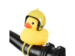 Pato Amarelo com Capacete Decoração de Bicicleta AQUAFORGE