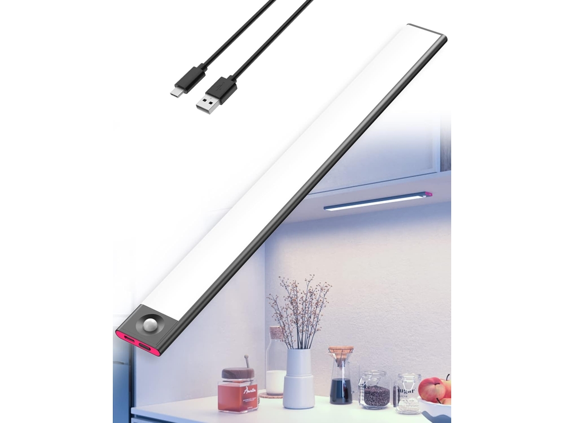 Lurelia Fita Led Com Sensor De Movimento Pir, Para Armários E Escadas