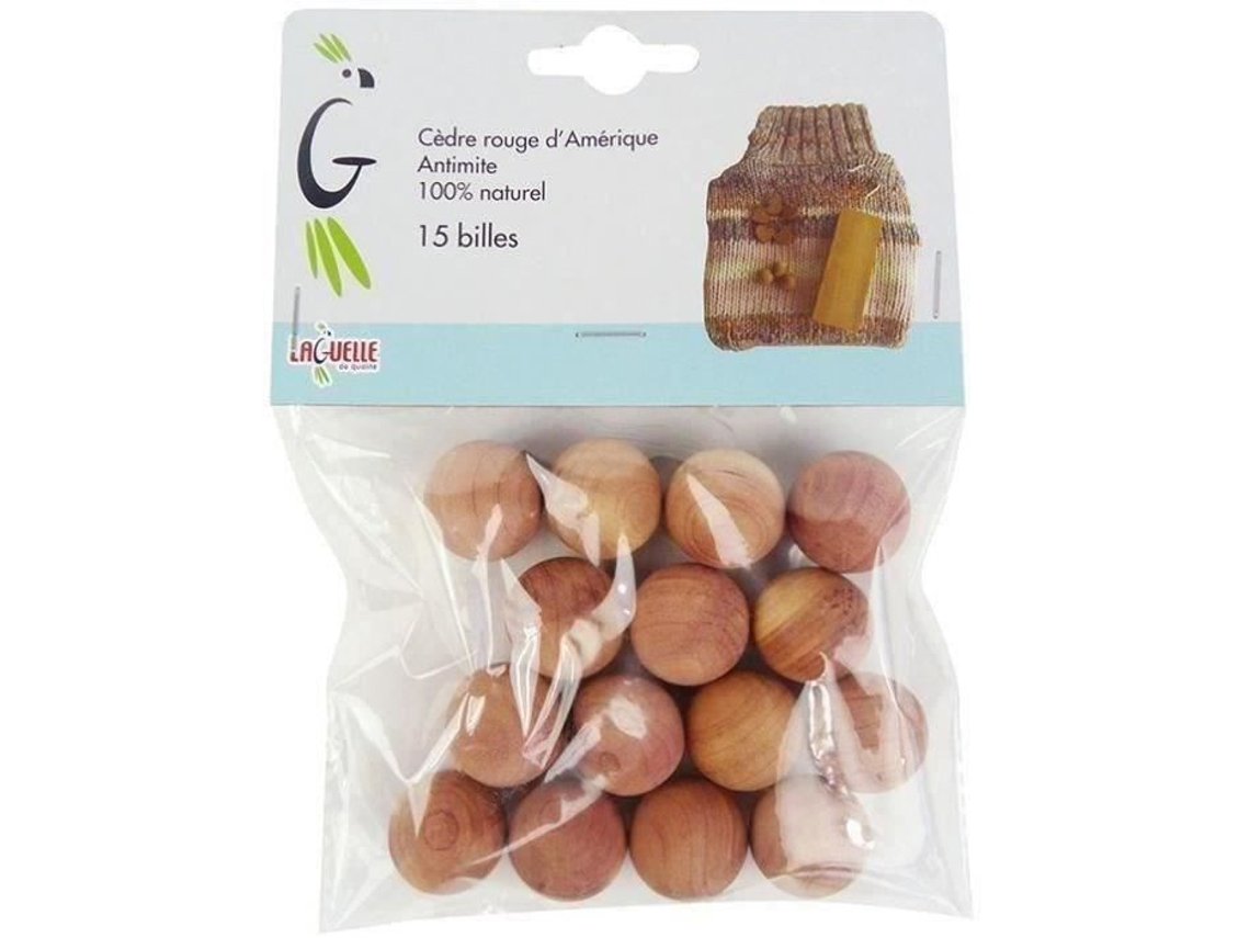 Saco de naftalina de madeira de cedro verde Laguelle com 15